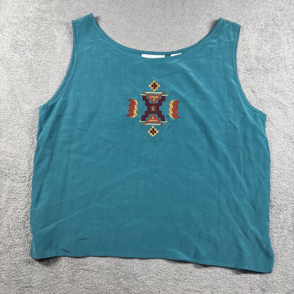 Levante Sport Women's Vtg Teal Tank Top Size M